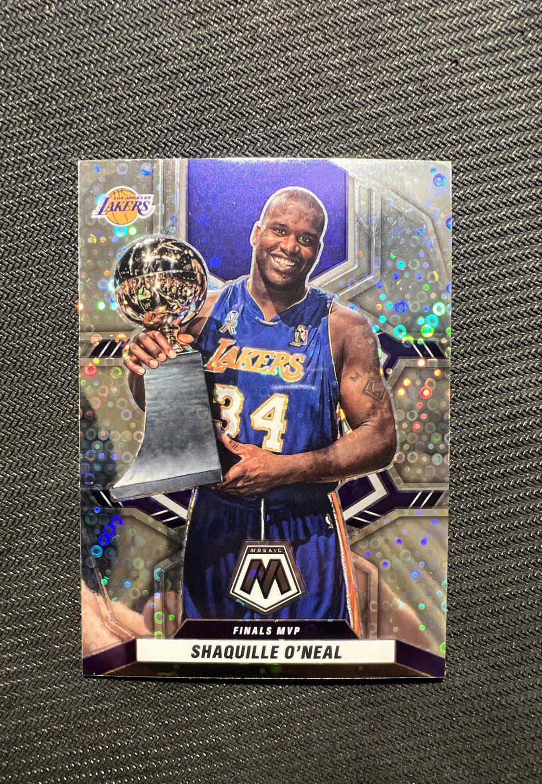 2021-22 Panini Mosaic Finals MVPs Shaquille O'Neal #297 Fast Break Silver Prizm