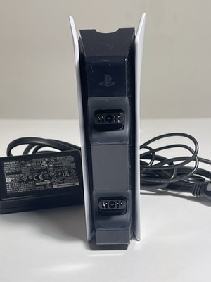 Sony PS5 DualSense Dual Charging Dock CFI-ZDS1 w/ AC Adapter Black/White