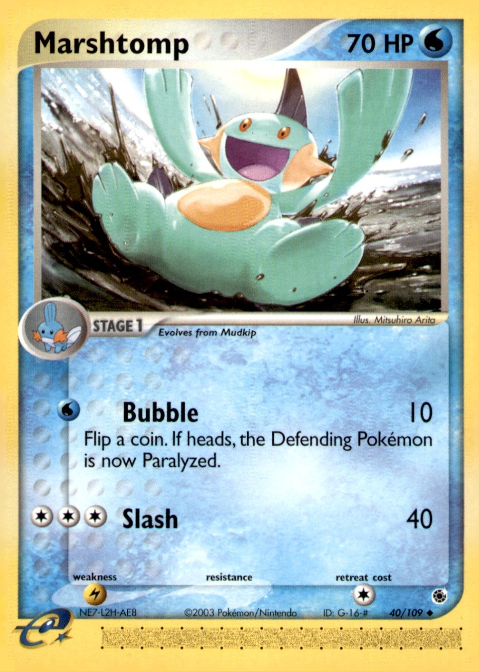 Marshtomp - Uncommon Ruby and Sapphire 40/109 NM