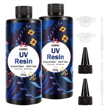 UV Resin 500g - Upgraded Hard Type Crystal Clear Ultraviolet Curing UV Epoxy