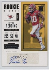 2017 Contenders Rookie Ticket/Rookie Ticket Variation Devine Redding Auto qh5