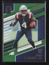 2022 Donruss Elite Green Pierre Strong Jr. RC #163 New England Patriots