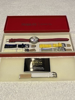 Rare INVICTA 2020 Peanuts Snoopy 32873 Watch Limited Ed #0487/5000 w/Color Bands