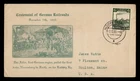 DR WHO 1935 GERMANY FDC RAILROAD CENTENARY TRIAN M81937