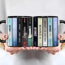 Beyoncé Albums Cassette Collection Retro Accent Printed Mug