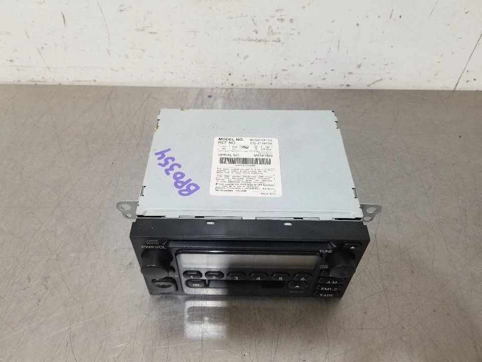 00 2000 TOYOTA TACOMA SR5 RADIO RECEPTOR AUDIO CON REPRODUCTOR DE CD 8612004100 Foto 3 de 4