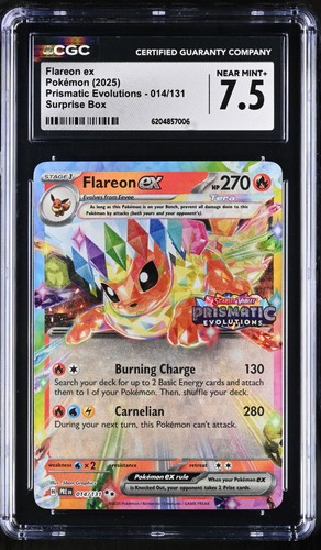 Flareon ex graded CGC 7.5 for sale on eBay