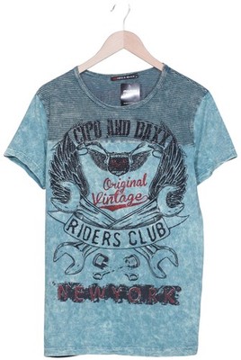 Cipo & Baxx T-Shirt Herren Oberteil Shirt Sportshirt Gr. M Hellblau #o5xwnib