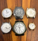 Vintage Timex Watch Lot Assorted x6 For Parts Or Repair