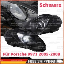 Paar Scheinwerfer Für Porsche 997.1 05-08 LED DRL Blinker Frontscheinwer Schwarz