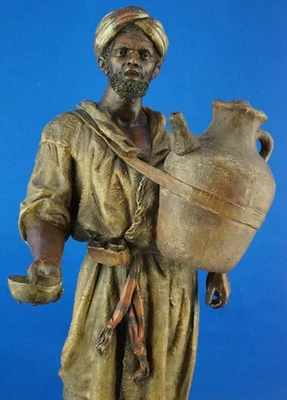 Friedrich GOLDSCHEIDER, sculpture orientaliste, terre cuite, africain arabe, XIX - Photo 1/4