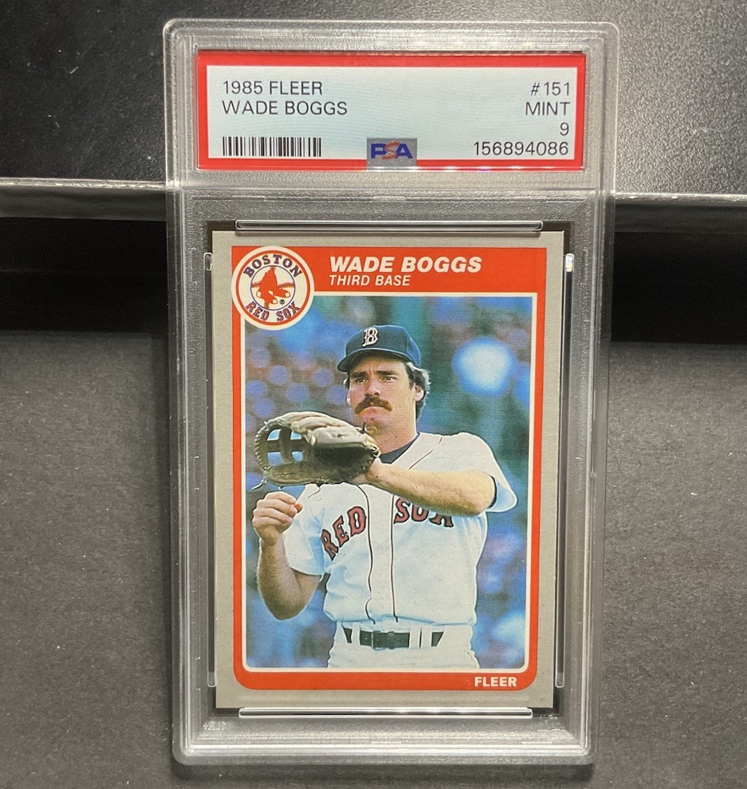 1985 Fleer #151 Wade Boggs Baseball Card PSA 9 Mint