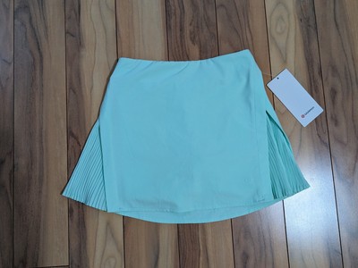 NWT! Lululemon Peek Pleat High Rise Tennis Skirt In Mint Moment Size 2