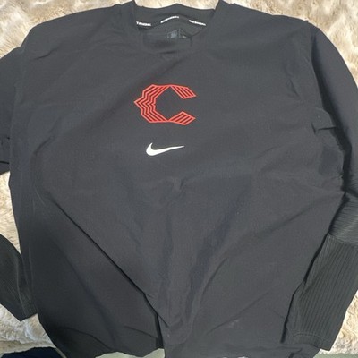 Nike Dri-FIT Cincinnati Reds MLB Baseball Black Sweatshirt Official, Men s L