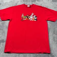 Vintage Warner Bros. Studio Store T-Shirt Adults Medium Looney Tunes Embroidered