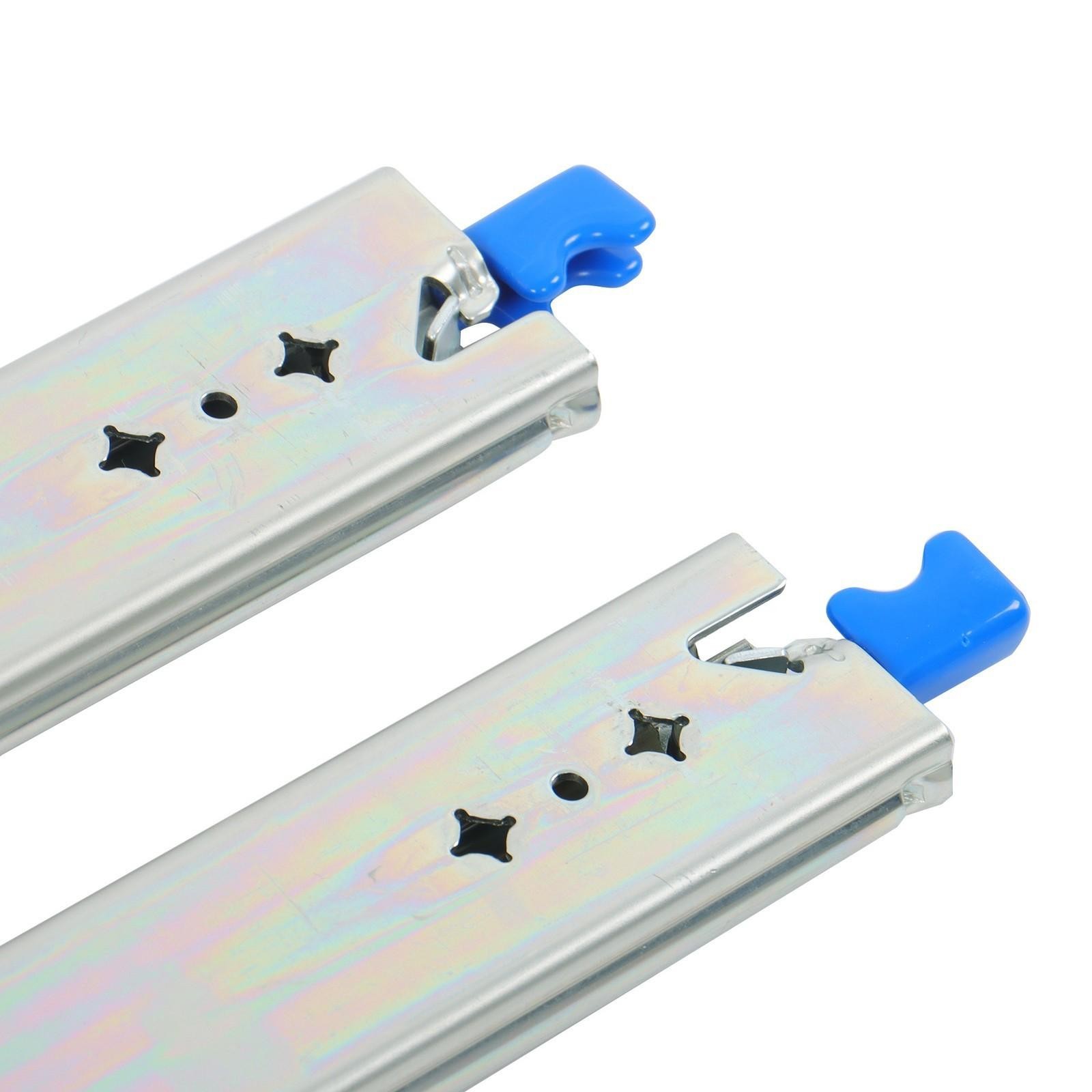 1 Pair Locking Drawer Slides 26 Inch Lock & Full Extension 250 lbs Load Capacity