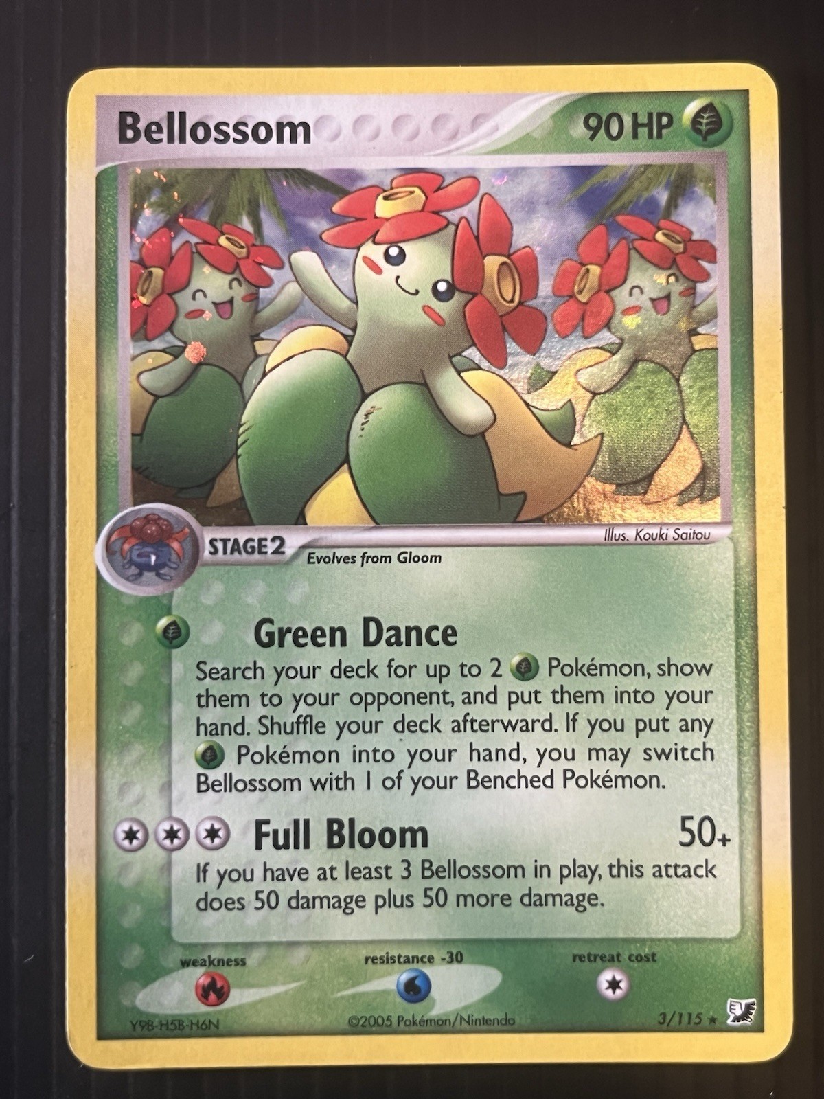 Pokémon TCG Bellossom EX Unseen Forces Holo Card 3/115 Rare