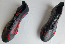 Unisex Size 13M/14W Black/Red/Grey Adidas Predator League FG/MG Soccer Cleats