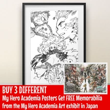 Yakuza Arc Art by Horikoshi - 11x17" Print - My Hero Academia anime manga