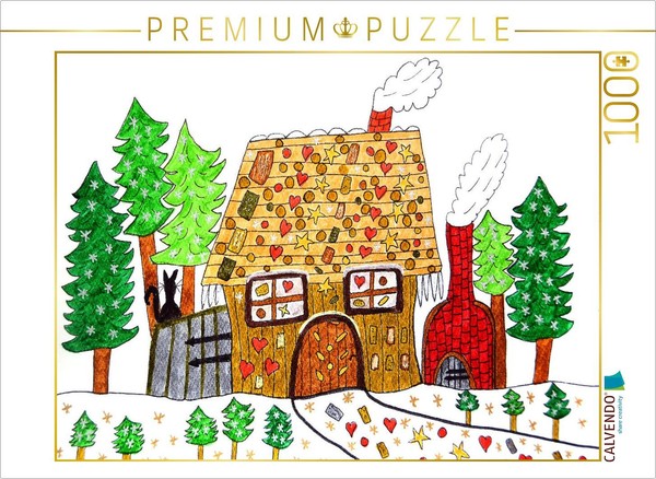 Calvendo Puzzle KnusperhäUschen Im Wald 1000 Teile Puzzle Quer | 1000 Teile Lege-image