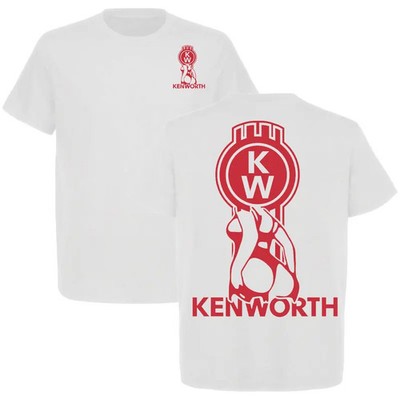 Kenworth Curves Tee, Sexy Pin-Up Logo Trucker Shirt, Kenworth Shirt. Truck Life