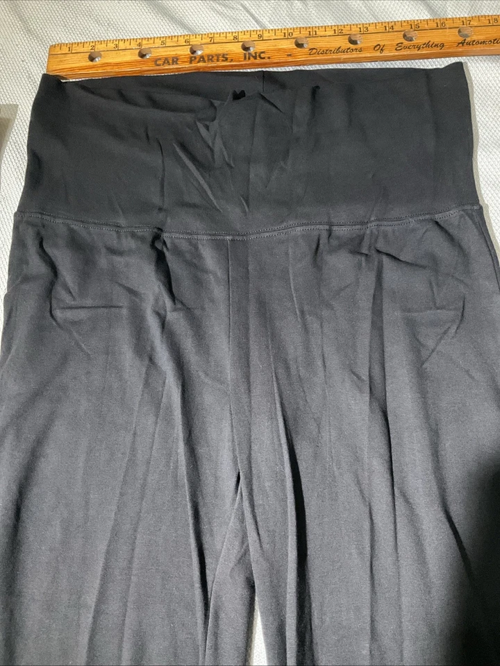 G W Sport Pants Womens Large Black Pull On Athleisure Lounge Stretch Yoga Casual - Image 2 of 4