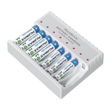Battery Charger 8 Slot Adapter For AA AAA NI-CD NI-MH Rechargeable Batteries