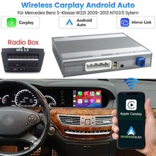 Wireless CarPlay Android Auto Set F&uuml;r Mercedes Benz S-Klasse W221 2009-13 NTG3.5