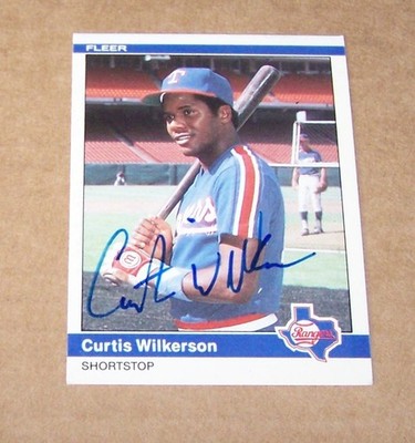 Curtis Wilkerson  Signed Autographed Card H5