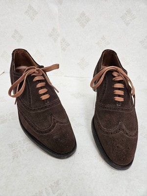 Marshal fields vintage  Worcester Brown Dark Oak Suede Oxford, 7.5 Made In UK
