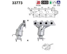AS 33773 Catalytic Converter for SEAT,VW
