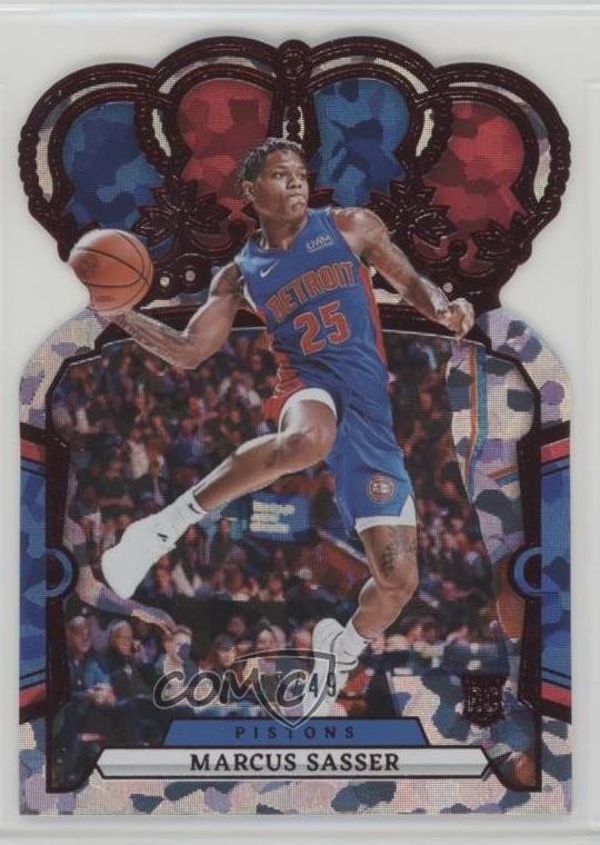 2023-24 Panini Crown Royale Red Crystal 48/49 Marcus Sasser #37 0w33