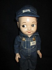 12' Vintage Hard Plastic Buddy Lee Advertising Doll