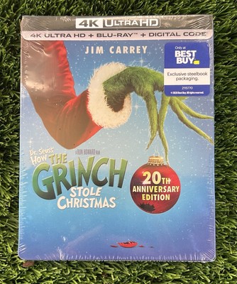 How The Grinch Stole Christmas Steelbook 4K UHD, Blu-ray 20th NEW BEST BUY OPP!