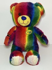 Crayola Rainbow Build A Bear Teddy Bear 16 Soft Stuffed Animal Plush