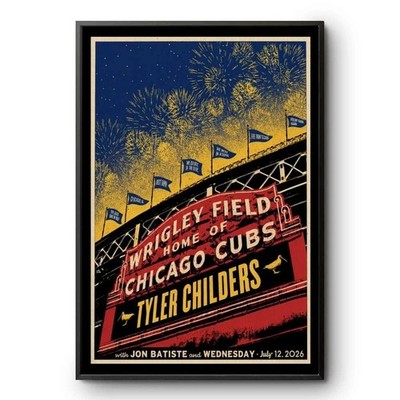 Tyler Childers Jon Batiste Wrigley Field Poster -July 12, 2026 Reprint