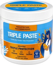 Triple Paste Diaper Rash Cream for Baby - 16 Oz Tub   Zinc Oxide Ointment Trea