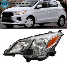 For 2021-2024 Mitsubishi Mirage G4 Headlight Chrome Driver Left Halogen Clear For 2021-2024 Mitsubishi Mirage G4 Headlight Chrome Driver Left Halogen Clear
