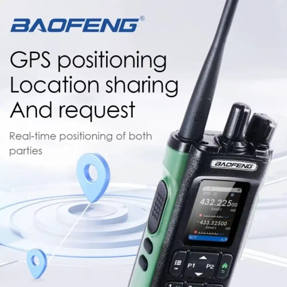 BAOFENG UV-32 10W Bluetooth Programming Ham Radio GPS Multi Band Walkie Talkie