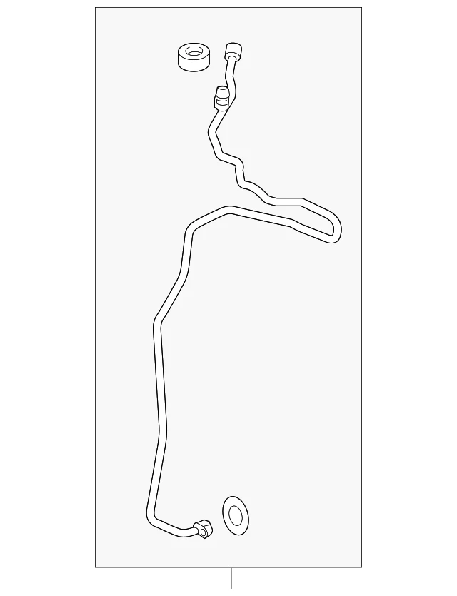 2016-2021 Honda Civic Genuine AC Receiver Pipe Line OEM 80341-TBC-A01 - Image 2 of 2