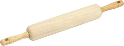 Wood Rolling Pin 10 Inch Barrel Nylon Bearings Smooth Dough Roller