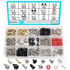 502PCS Computer Screws Assortment Kit, Motherboard Standoffs Screws PC Screws