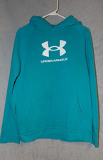 Boys Under Armour Pullover Hoodie Sweatshirt Size YXL Logo - 1180