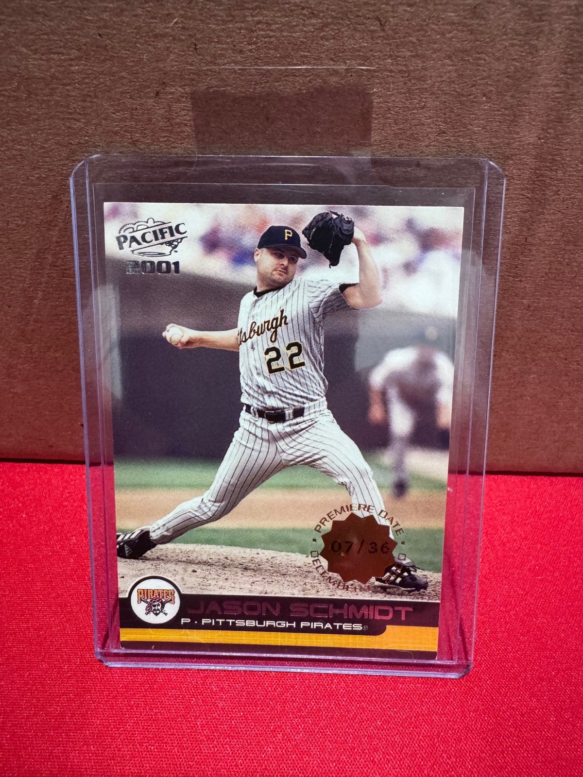 2001 Pacific #339 Jason Schmidt Premiere Date 07/36