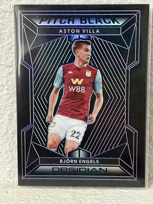 2019-20 Panini Obsidian Soccer Pitch Black Bjorn Engels Aston Villa Premier /65