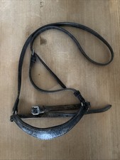 Black Cob Leather Drop Noseband