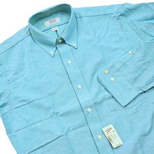 NEW Arrow Dover Dress Shirt Mens 15.5 34/35 Blue Oxford Button Down Vintage USA