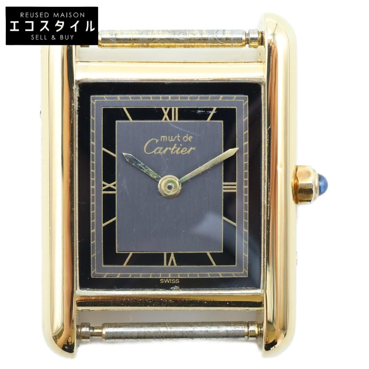 Excellent Condition Cartier Cartier 366001 Must Tank SM Quartz Watch Gold Ladies