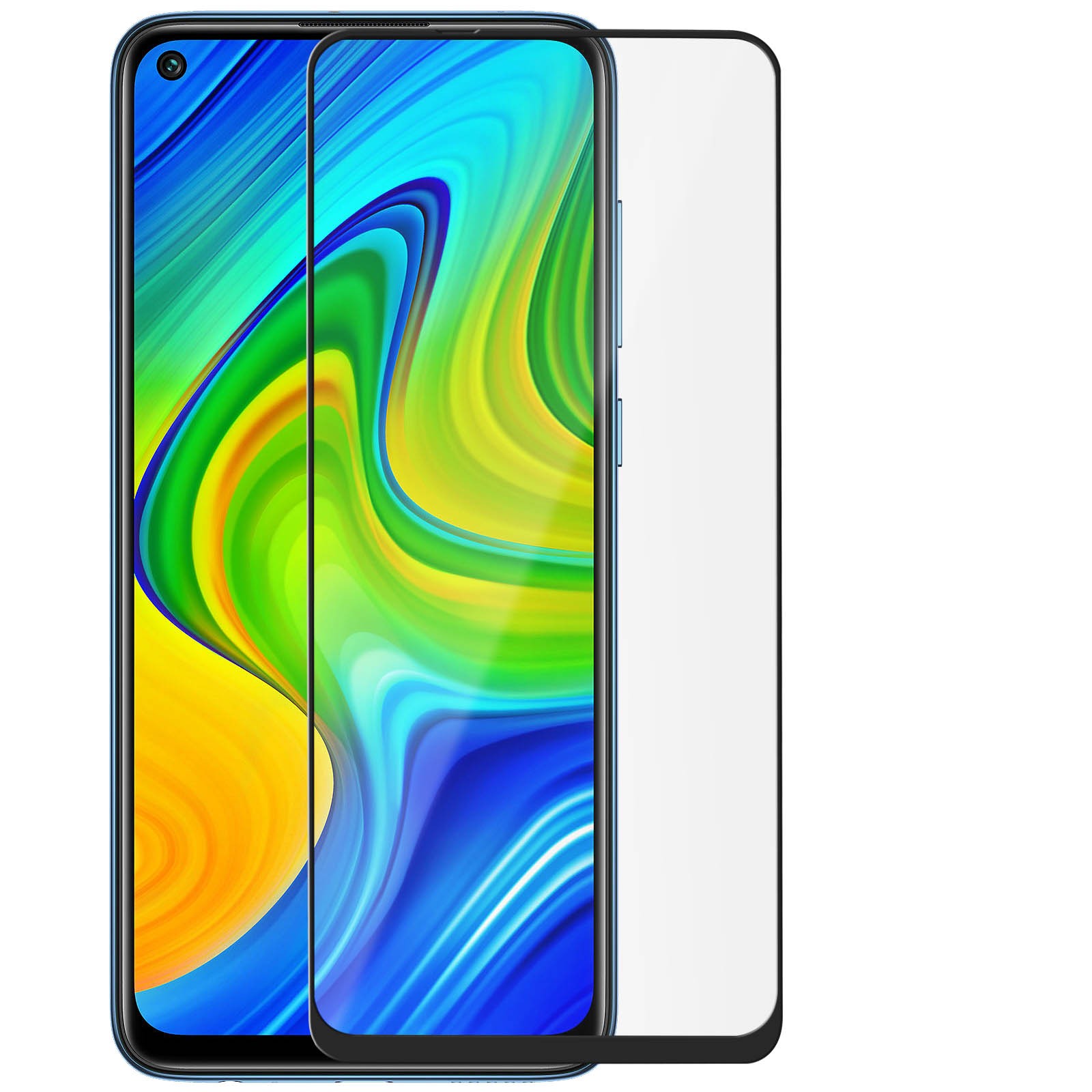 Film Xiaomi Redmi Note 9 en verre trempé 9H anti-rayures noir