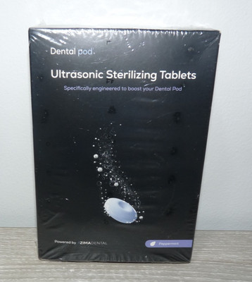 NEW Zima Dental Pod Ultrasonic Sterilizing 30 Tablets Peppermint EXP 08/10/2026